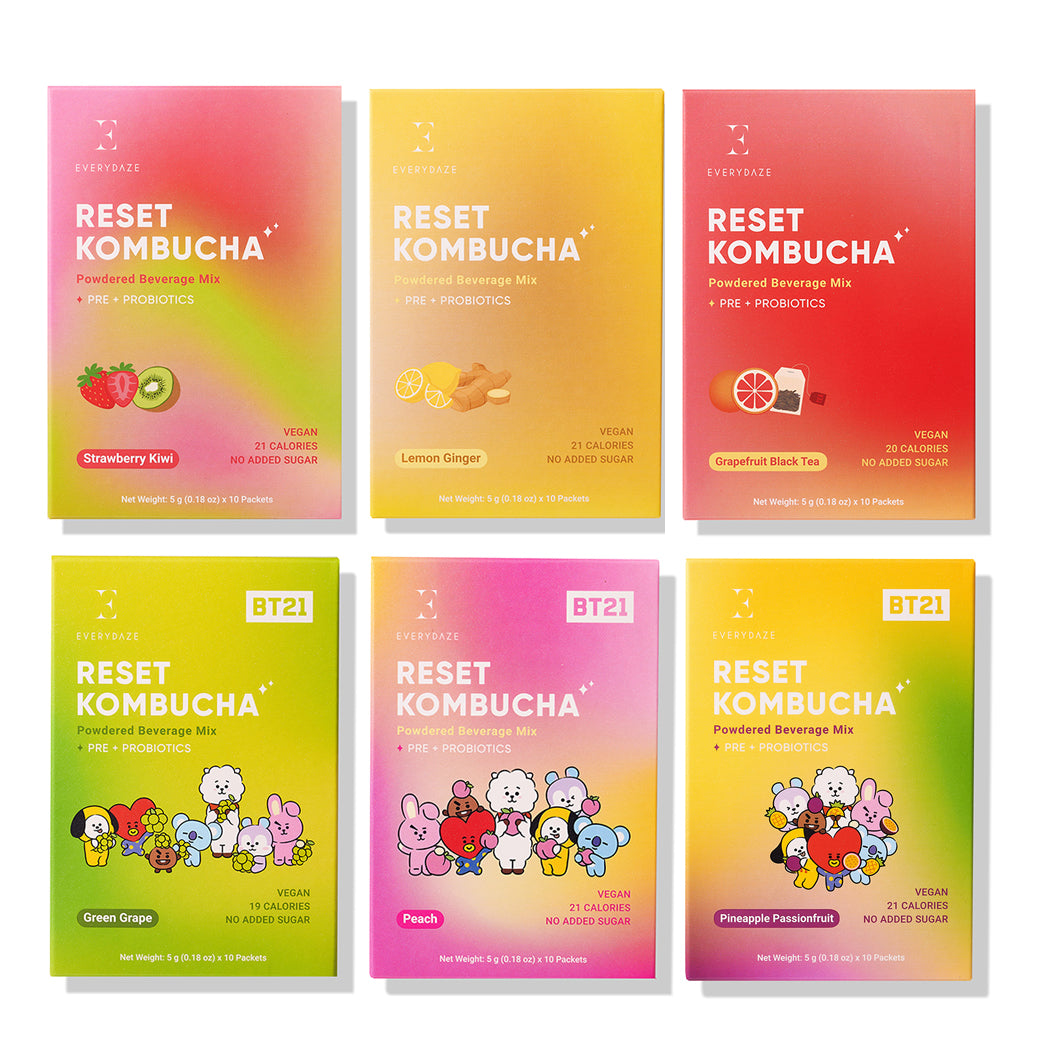 EVERYDAZE Reset Kombucha 6 Flavor Bundle