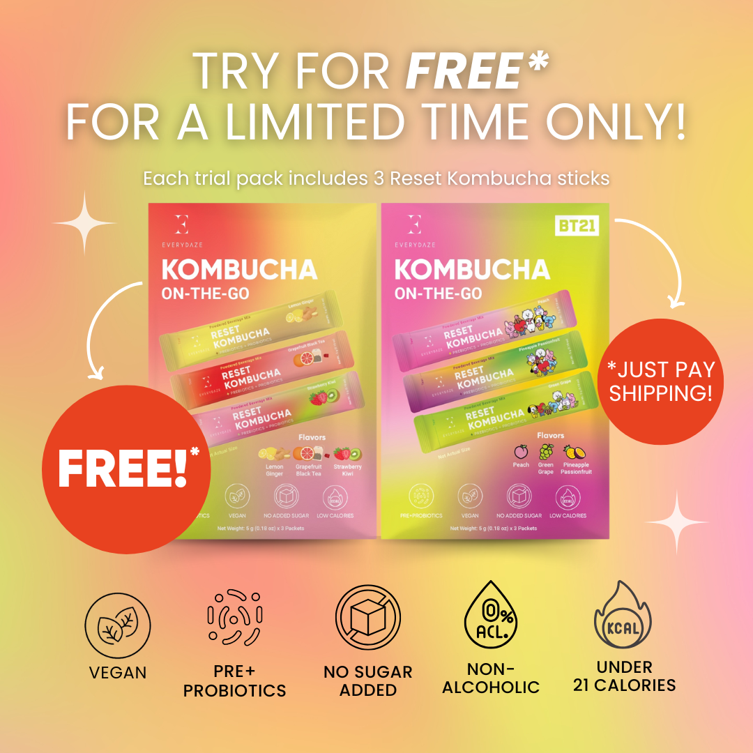 EVERYDAZE Reset Kombucha On-The-Go Trial Pack