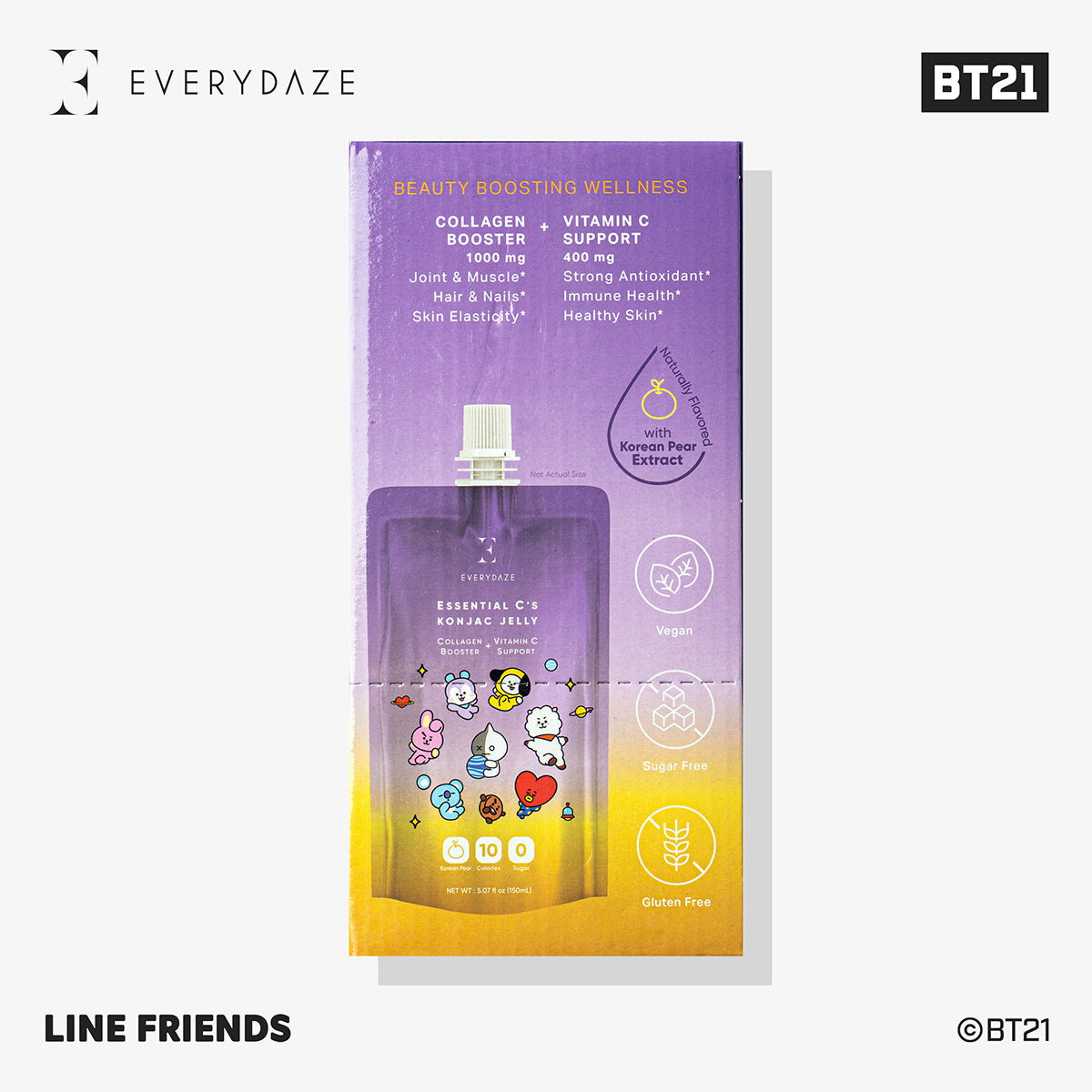 EVERYDAZE with BT21: Essential C’s Konjac Jelly – Korean Pear