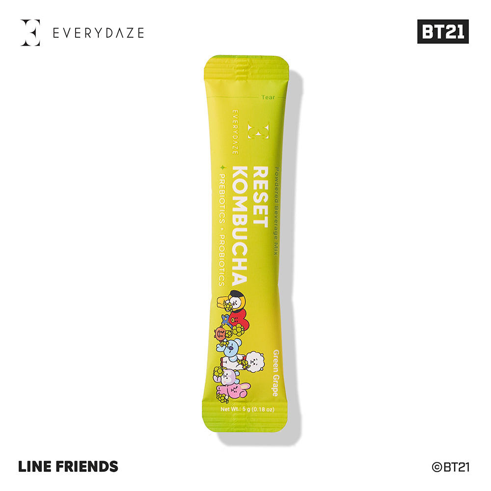 EVERYDAZE with BT21: RESET KOMBUCHA- Green Grape