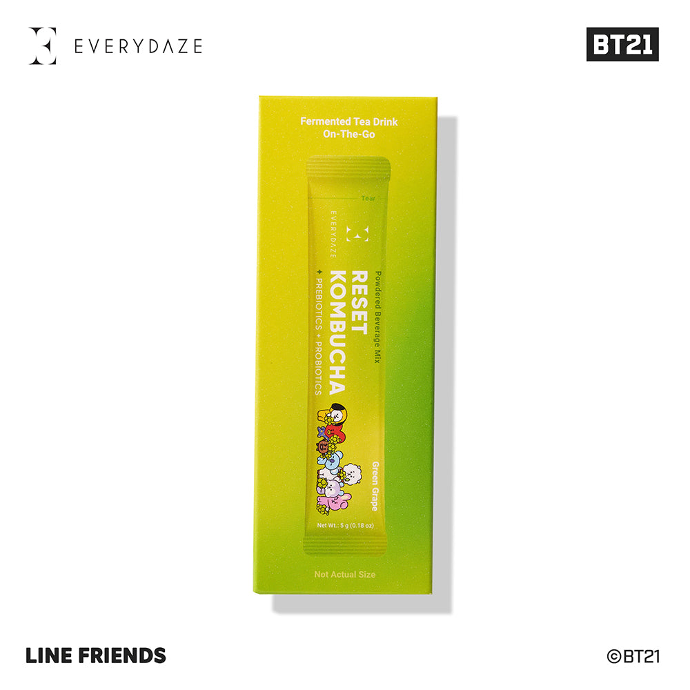 EVERYDAZE with BT21: RESET KOMBUCHA- Green Grape