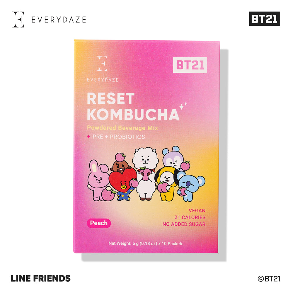 EVERYDAZE with BT21: RESET KOMBUCHA- Peach