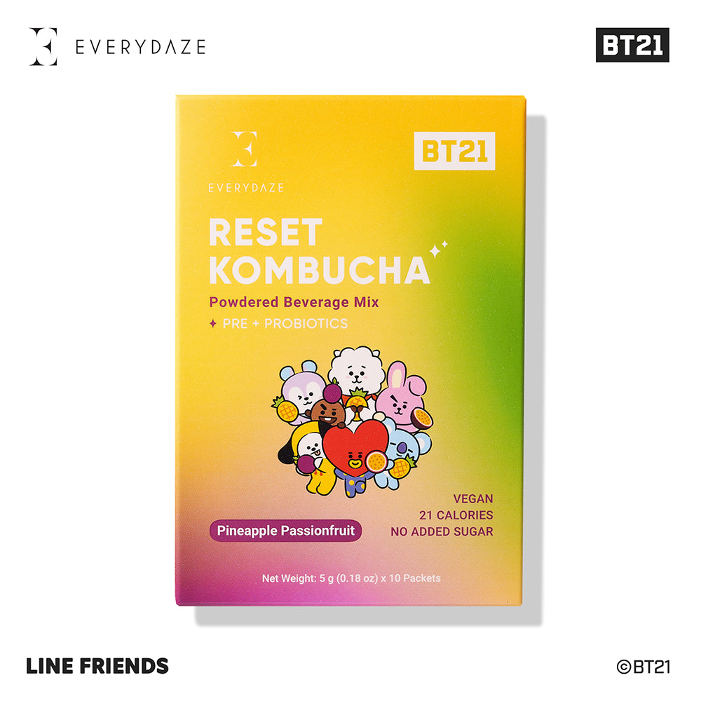 EVERYDAZE with BT21: RESET KOMBUCHA- Pineapple Passionfruit