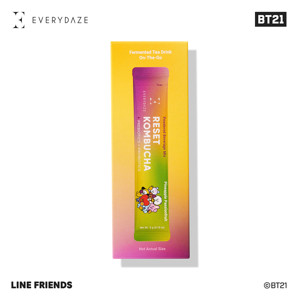 EVERYDAZE with BT21: RESET KOMBUCHA- Pineapple Passionfruit